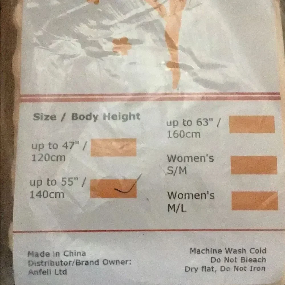 Footed tights by Dancina Three packs two pair each Please look at the size I don